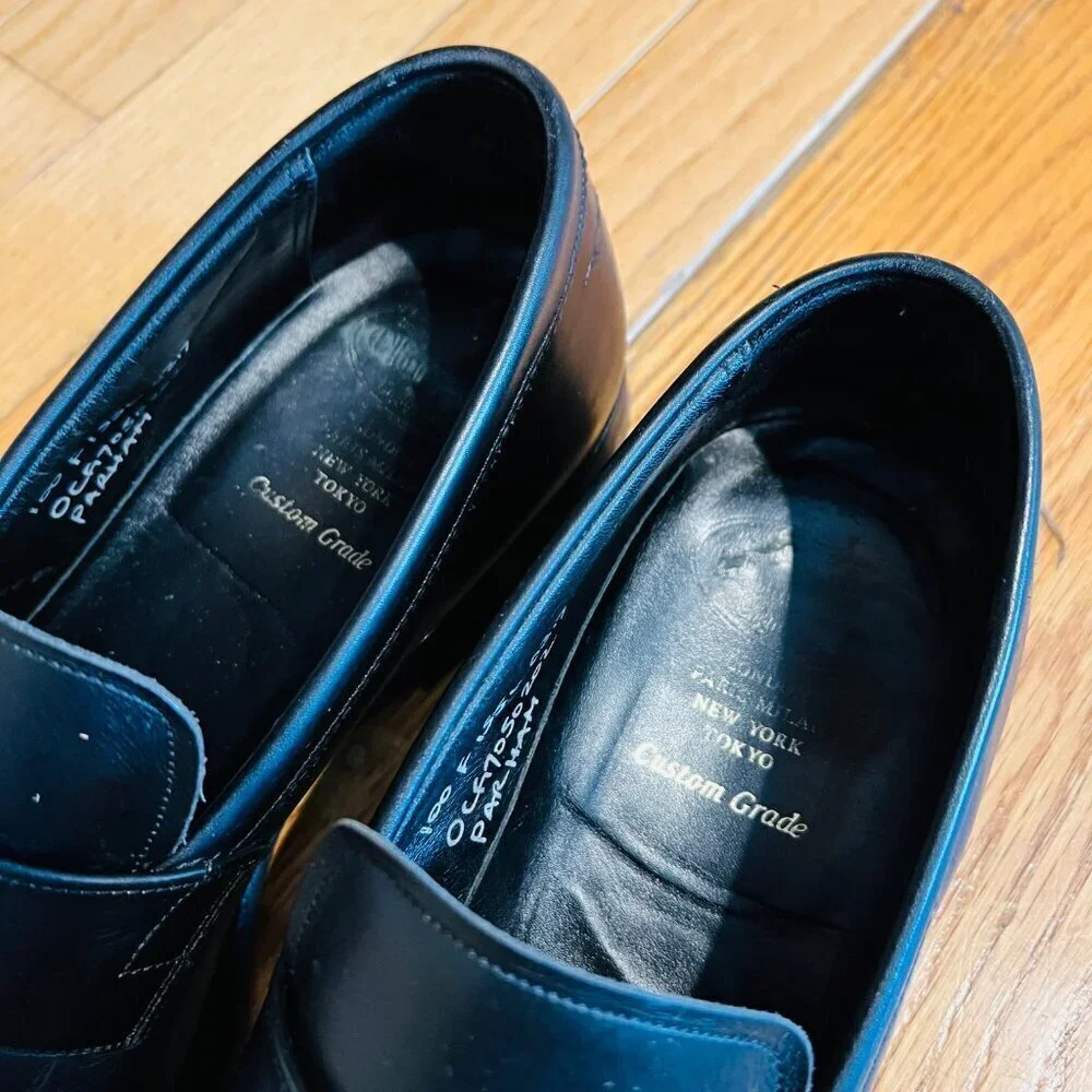 Church's Sears Black Penny Loafers Shoes Mens US 11.5 Includes Shoe Trees